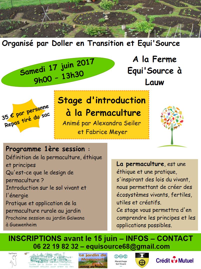 Affiche stage permaculture